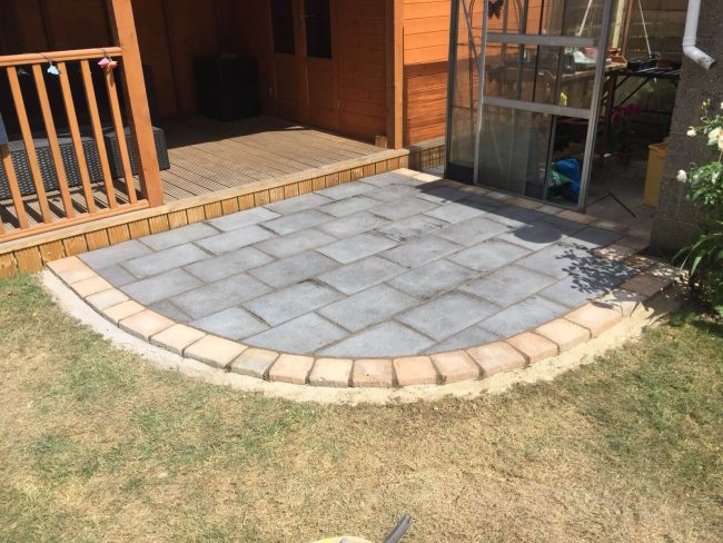 Small patio step created for a customer in lincoln this week Small patio step created for a customer in lincoln this week