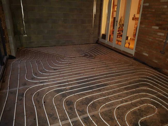 Swinderby extension underfloor heating (1)